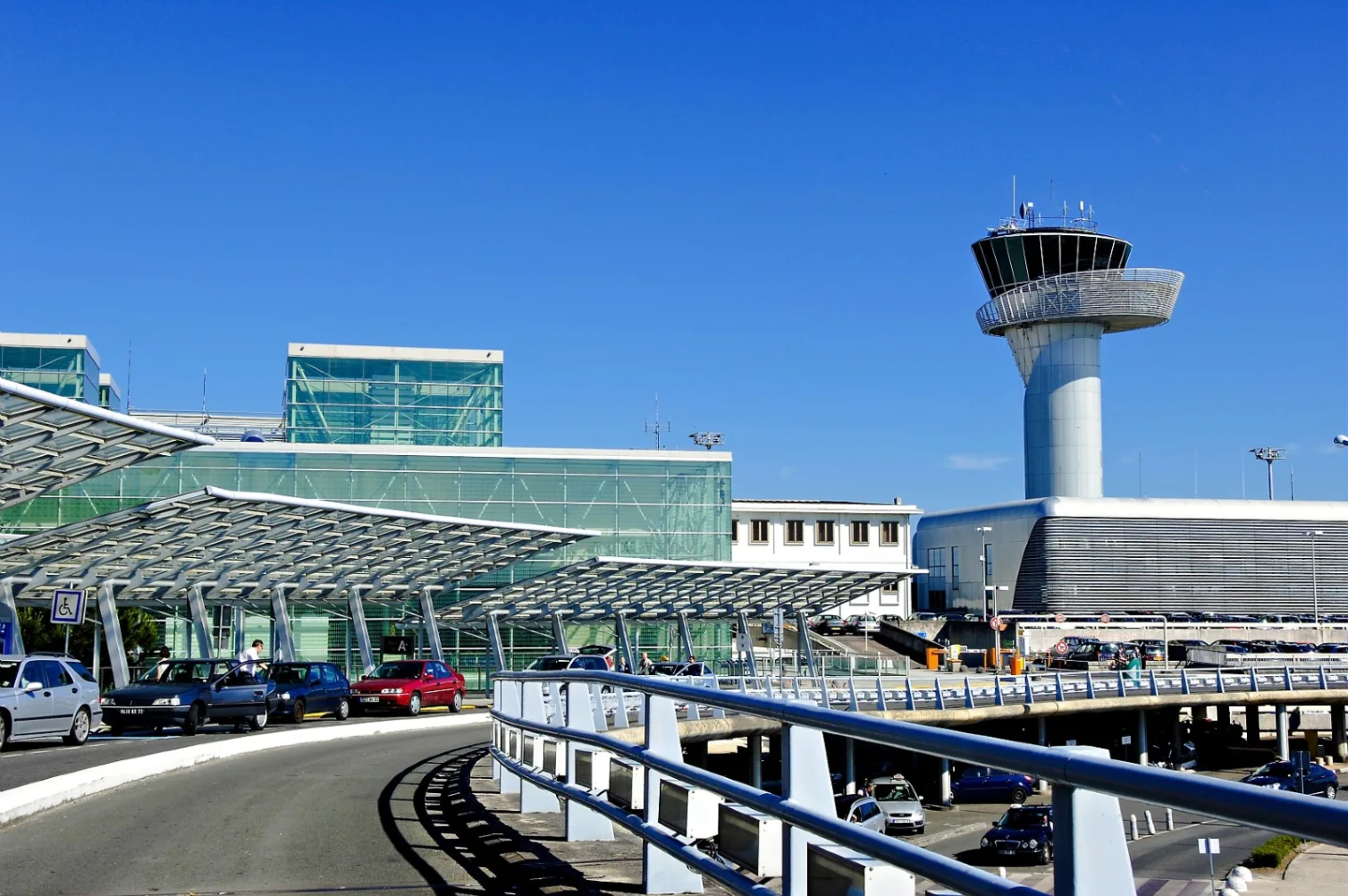 Bordeaux Airport exterior and control tower
